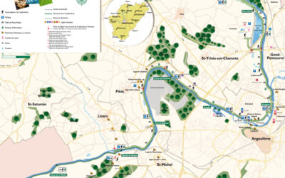 Cycling and strolling along the scenic riverside towpaths of La Coulée Verte in Angoulême